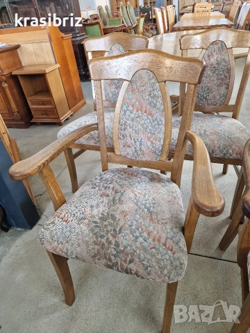 К-т Масивни Столове-5бр -2 с Подлакътници-внос от Германия!, снимка 3 - Столове - 53535104