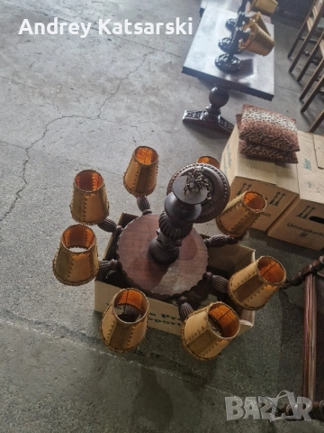 Много Красив и Стилен Комплект от Старинни Махагонови Мебели - Стил БАСК , снимка 10 - Други - 51878686