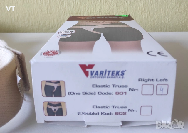 ВАРИТЕКС ЕЛАСТИЧЕН БАНДАЖ ЗА ИНГВИНАЛНА ХЕРНИЯ - ЛЯВ модел 601, снимка 6 - Корсети, колани и коректори - 53154459