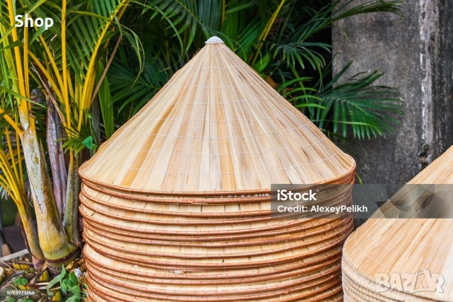 🌱 Виетнамска шапка 🇻🇳 🎋, снимка 2 - Шапки - 53633921