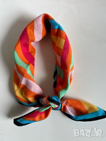 Малък, цветен шал/ кърпа за глава Zara, снимка 1 - Шалове - 42934082