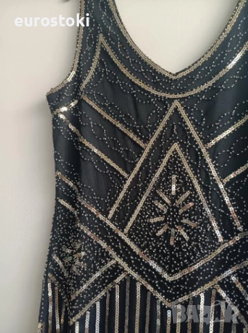 Дамски костюм в стил Гетсби, официална рокля Невероятната Гетсби с комплект аксесоари, дамска рокля , снимка 7 - Костюми - 52566594