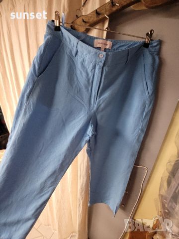 ЛЕНЕН син панталон- 46/48 размер , снимка 7 - Панталони - 46430649