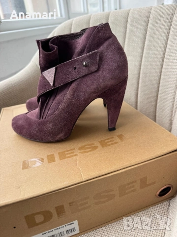 Велурени боти Diesel, снимка 4 - Дамски боти - 54088358