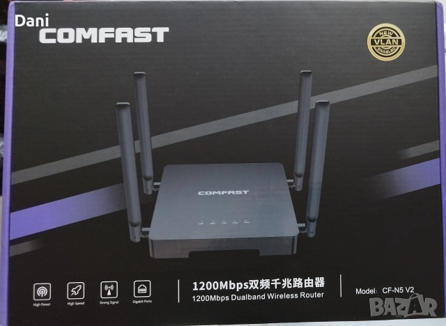 router comfast 1200mbps CF-N5 V2