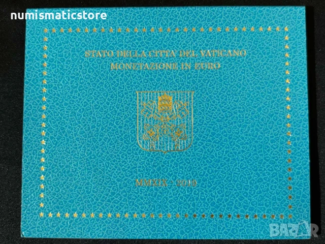 Ватикана 2019 г. - комплектен сет от 1 цент до 2 евро BU