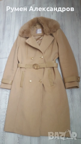 Дамско палто GUESS AMELIA Beige в размер М, снимка 9 - Палта, манта - 53119967