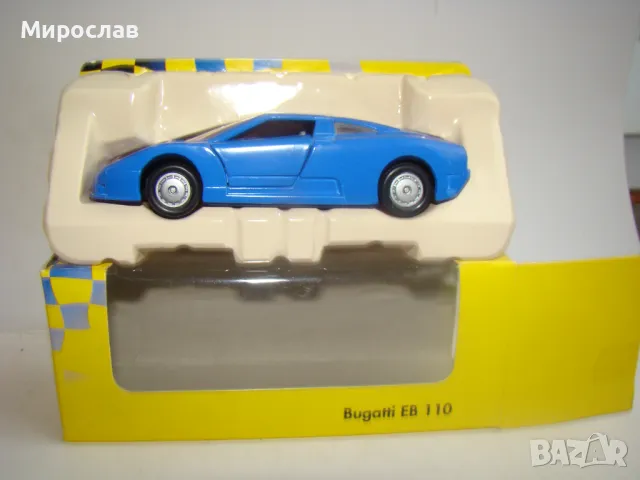 1:38 MAISTO BUGATTI EB 110 МОДЕЛ МЕТАЛНА КОЛИЧКА ИГРАЧКА, снимка 2 - Колекции - 48308721