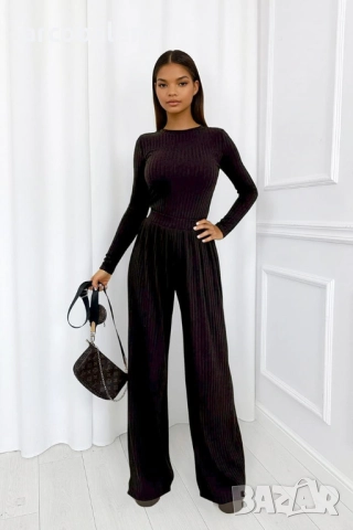 Дамски оребрен комплект от две части, 3цвята , снимка 12 - Комплекти - 52972372