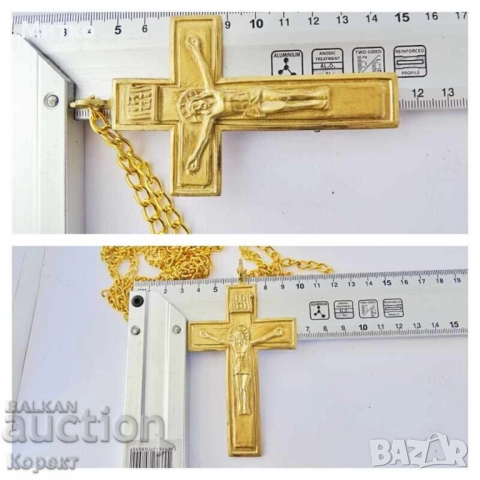 НОВ Свещенически, попски бронзов нагръден кръст, снимка 8 - Колекции - 45341781
