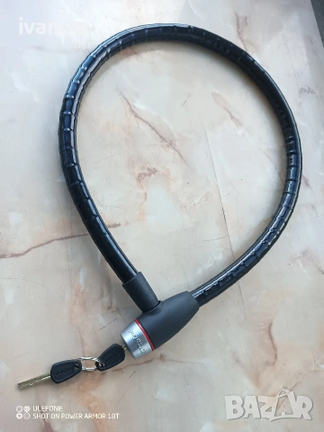 Катинар за велосипед или мотоциклет, 1.10м, диаметър 20 мм, 2 ключа, , снимка 6 - Велосипеди - 54158732