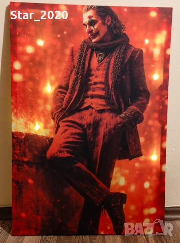 Светеща картина с LED осветление - Joker , снимка 2 - Картини - 53592171