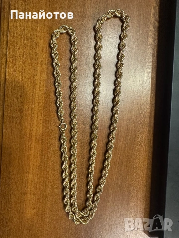 Синджир ланец колие гердан огърлица златен златна злато инвестиция материал