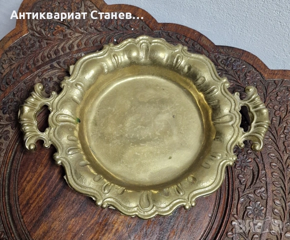 Масивна месингова чиния , снимка 2 - Чинии - 53288570