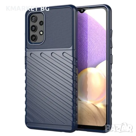 Samsung Galaxy A32 4G Удароустойчив Twill Texture Калъф и Протектор, снимка 2 - Калъфи, кейсове - 48531262