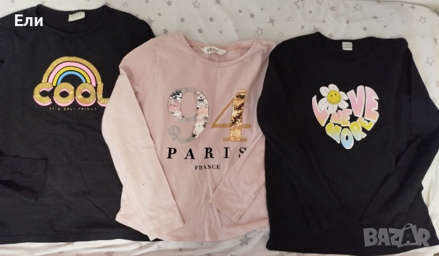 Блузи, жилетка, полар 140/146/152, снимка 2 - Детски Блузи и туники - 51973724