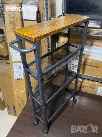 Кухненска количка с колелца на 4 нива, снимка 5 - Маси - 53129896