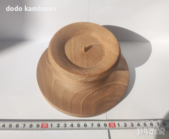 Дървени свещници, снимка 2 - Други - 53630234