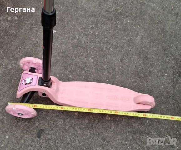Детски розов скутер за момиче, снимка 1 - Детски велосипеди, триколки и коли - 46405037