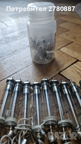 Ретро стъклени спринцовки 15 броя 10 мл, 2мл, 1мл, снимка 4 - Медицински консумативи - 53352209
