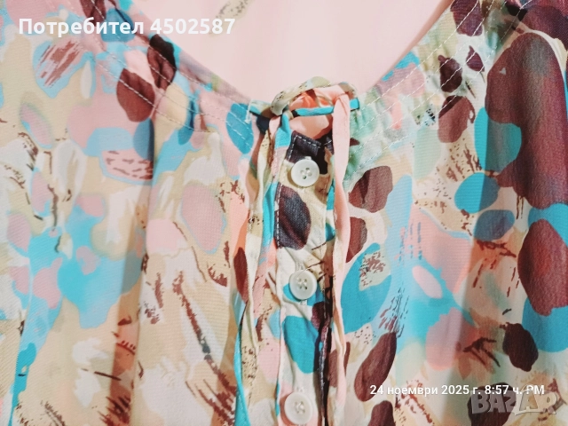 Ефирна туника, снимка 2 - Туники - 52681653