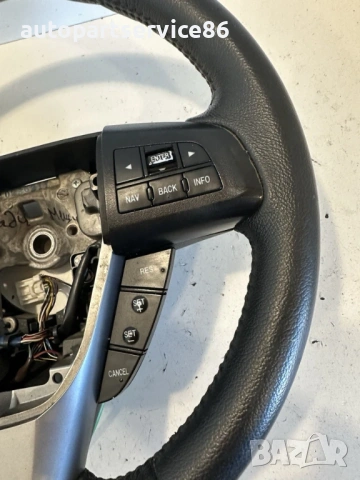 Кормилно колело с бутонни превключватели кожа MZR-CD за Mazda CX-7 2.2 (2011) , снимка 3 - Части - 53636071