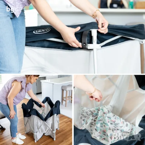 НОВА Бебешка Детска Кошара Graco EverGo Rubix Кошарка Грако  - 24 месеца гаранция, снимка 3 - Кошарки - 50357207