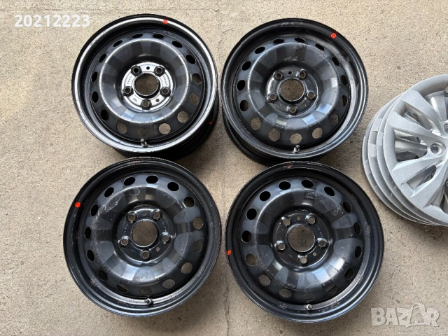 4 броя железни джанти+тасове за Hyundai IX20,Hyundai I30,Hyundai IONIQ 15, снимка 6 - Гуми и джанти - 54122136