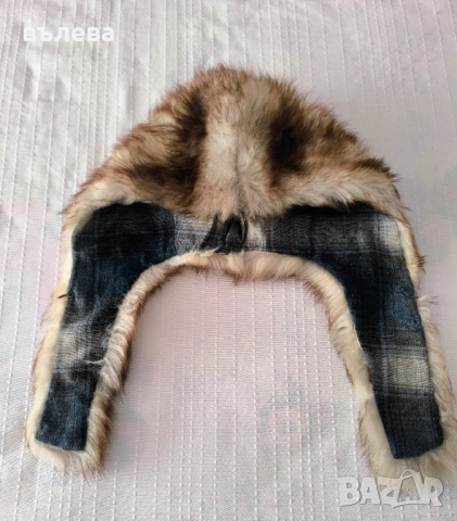 Шапка ушанка от естествена кожа , снимка 3 - Шапки - 51635298