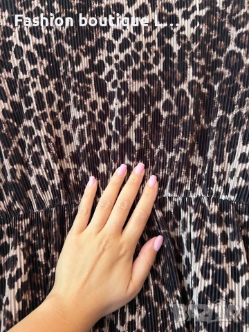 Тигрова рокля 38 размер с ластик в талията 🐅 , снимка 10 - Рокли - 51171073