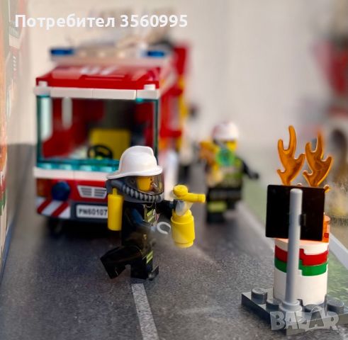 Лего Пожарна конструктор LEGO City 60107, снимка 8 - Конструктори - 45528586