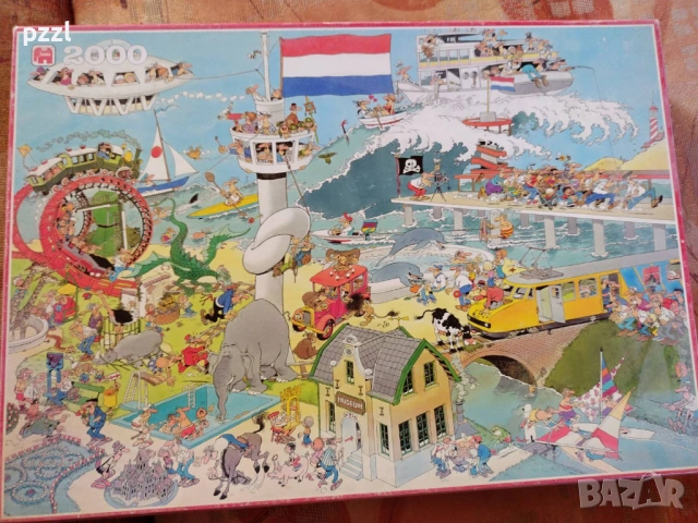 Пъзел "By air, land and sea” Jumbo 1988г. 2000 части