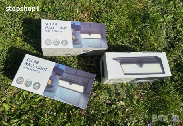 Солар лампа Solar Wall LIGHT with sensor 600 lumen 4000k , снимка 2 - Соларни лампи - 54193185