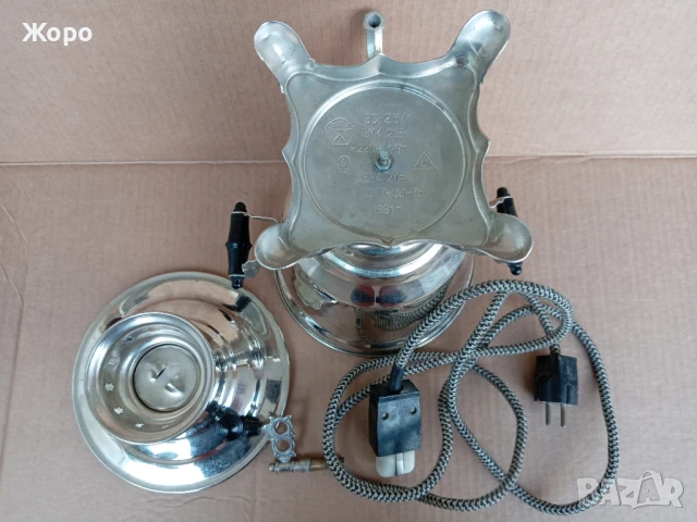 самовар работещ СССР 1981 година, снимка 6 - Антикварни и старинни предмети - 50671406