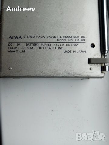 Уокмен - AIWA, снимка 4 - Радиокасетофони, транзистори - 45809244