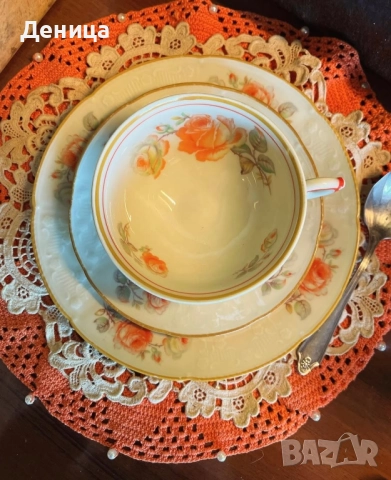 🧡 Wallendorf  Порцелан със страхотен цвят, красив релеф