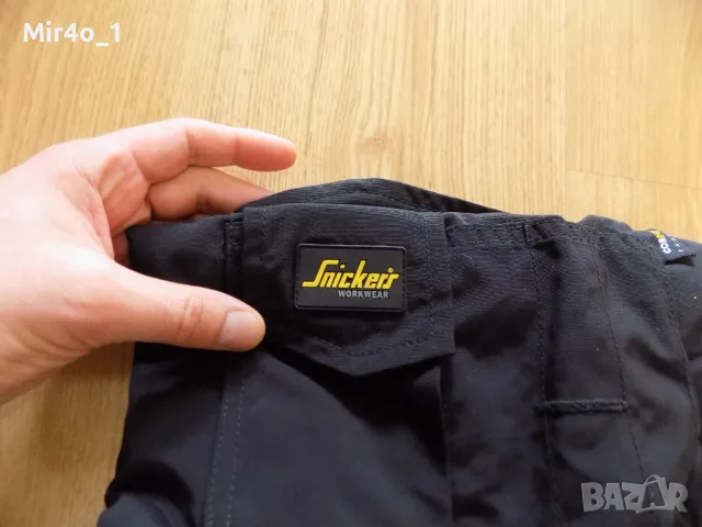 зимен работен панталон snickers cordura fabric work wear долнище оригинален мъжки черен размер 48, снимка 6 - Спортни дрехи, екипи - 48396759