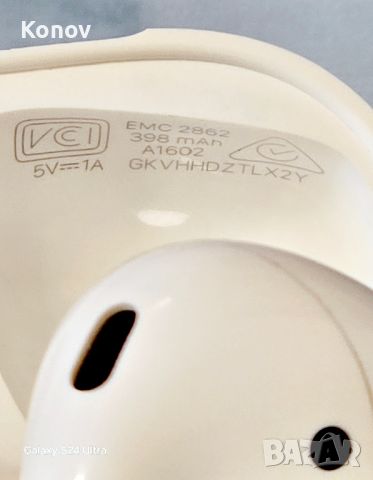 безжични слушалки Apple AirPods 2, Кутия с безжично зареждане, White , снимка 4 - Слушалки, hands-free - 45372305