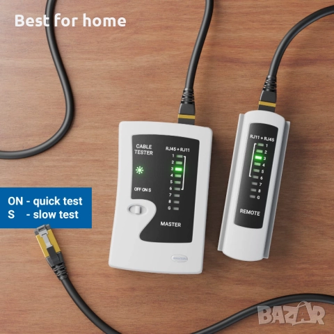 deleyCON Мрежов кабелен тестер, снимка 2 - Друга електроника - 52307113