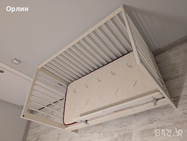 Детско креватче IKEA Gulliver + Magniflex матрак, снимка 3 - Бебешки легла и матраци - 54025275