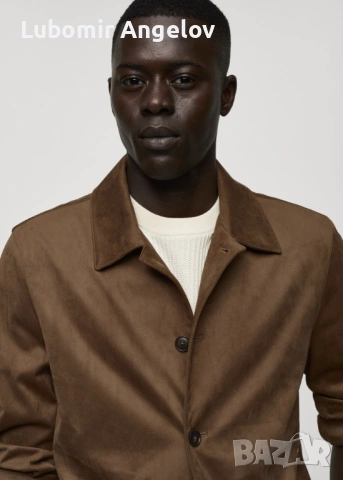 Велурено яке/риза MANGO, размер L, ново, снимка 3 - Ризи - 53828477