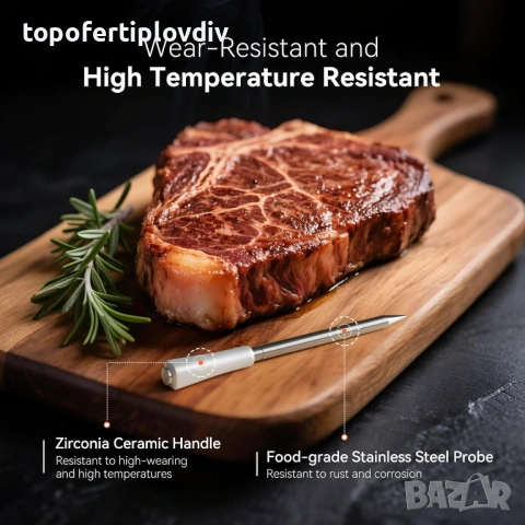 Термометър за грил/фурна/месо Inkbird INT-11S-B, Гаранция, снимка 3 - Скари - 53646534