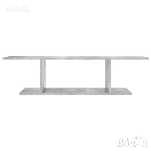 vidaXL ТВ шкаф за стенен монтаж, бетонно сив, 103x30x26,5 см（SKU:806984）, снимка 4 - Шкафове - 48560650