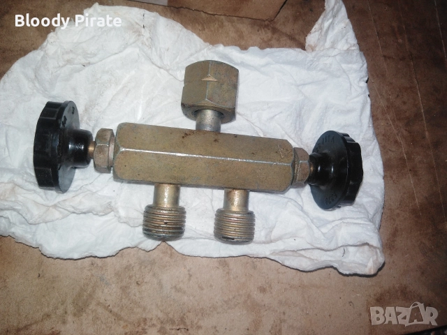 тройник кран газ и ацетилен 