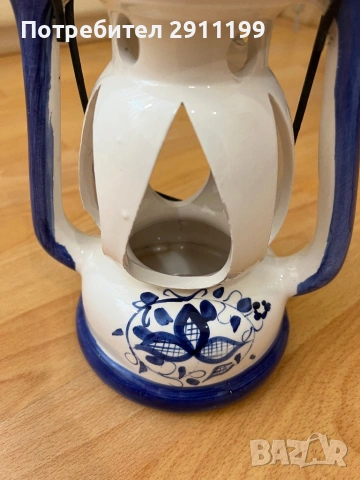 Декоративен керамичен фенер, снимка 4 - Декорация за дома - 53837313