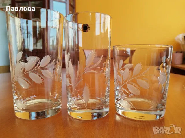 Кристални чаши , снимка 2 - Чаши - 46711853