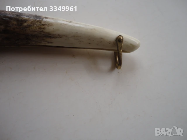 Огромна сойка нож рог гравюри маркирана наваха , снимка 6 - Ножове - 51275189