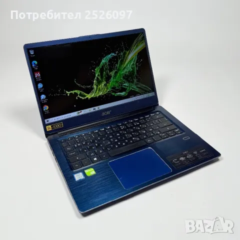 Acer Swift SF314-56/14” IPS/i5-8265U/NVIDIA MX150/256GB NVMe+1TB, снимка 1