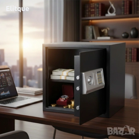 Електронен сейф 43L с аварийни ключове и монтажни болтове – Сигурност и защита за ценни вещи, снимка 6 - Друга електроника - 53202879