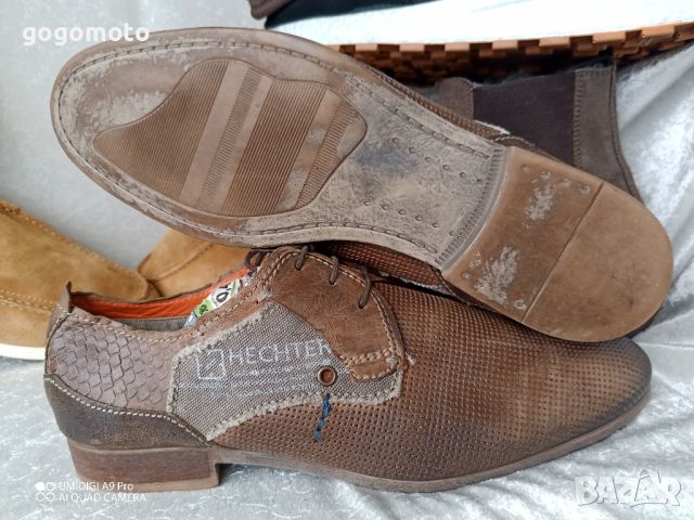 мъжки обувки от естествена кожа DANIEL HECHTER® MEN´S LEATHER LOW SHOES - COGNAC BROWN, N- 43 - 44, снимка 18 - Ежедневни обувки - 45543297